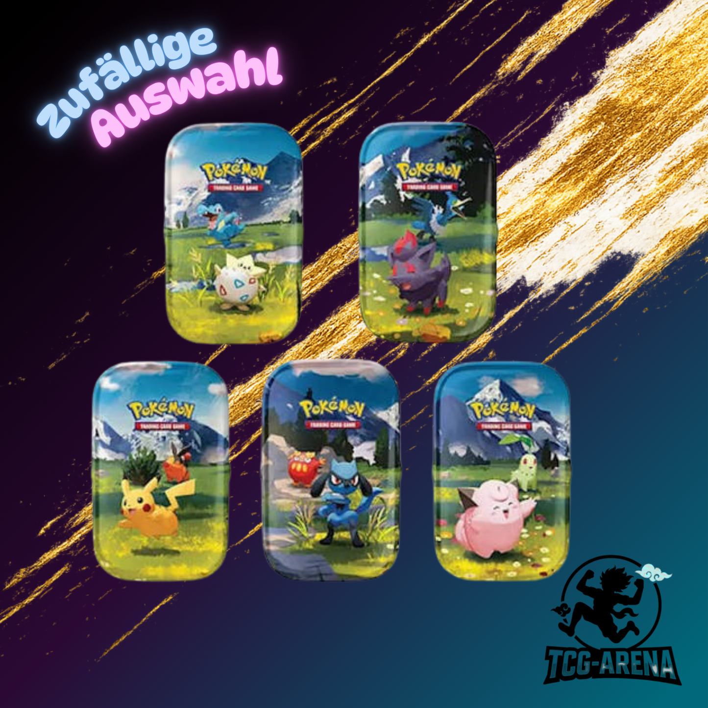 Pokémon-Sammelkartenspiel: Mini-Tin-Box Mega-Entwicklung – Erhabene Helden