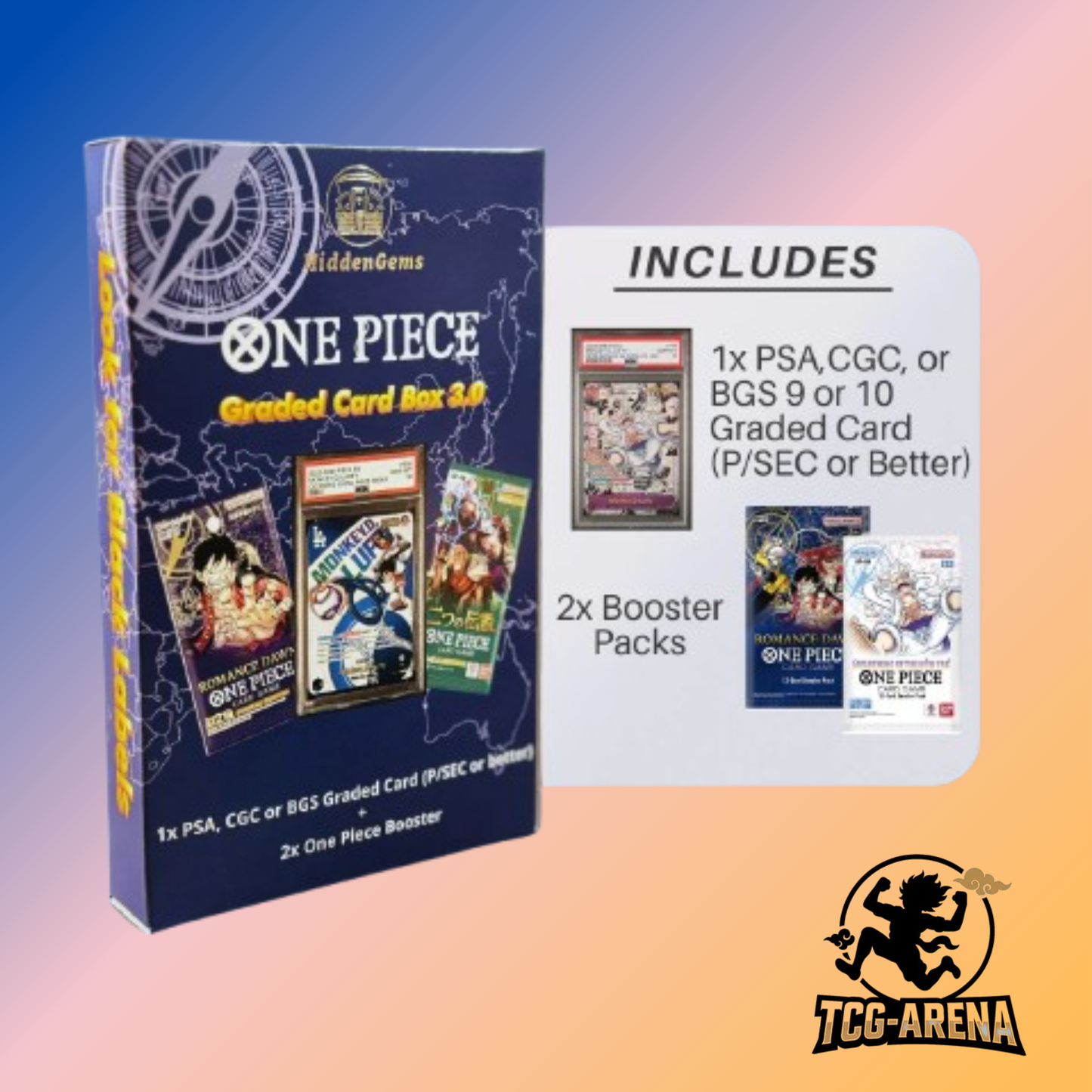 Hidden Gems One Piece Graded Card Box 3.0