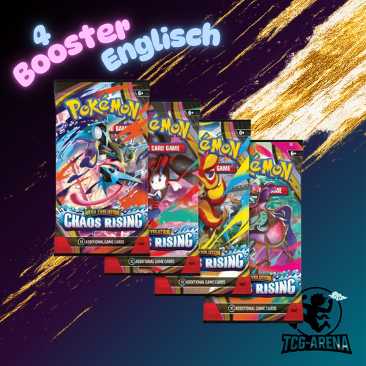 Pokemon - Chaos Rising 4x Booster Englisch