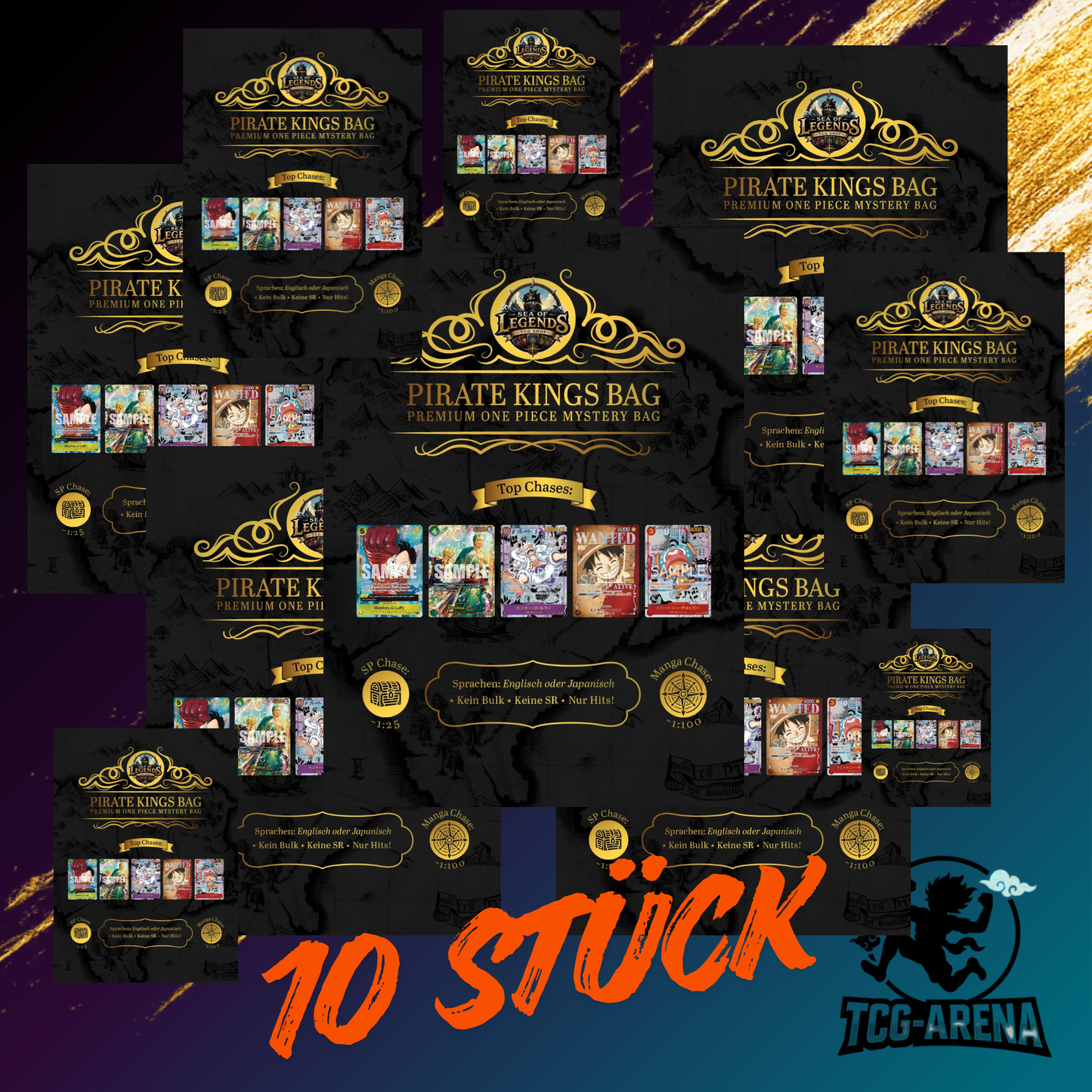 10x Pirate Kings Bag – Premium One Piece Mystery Bag