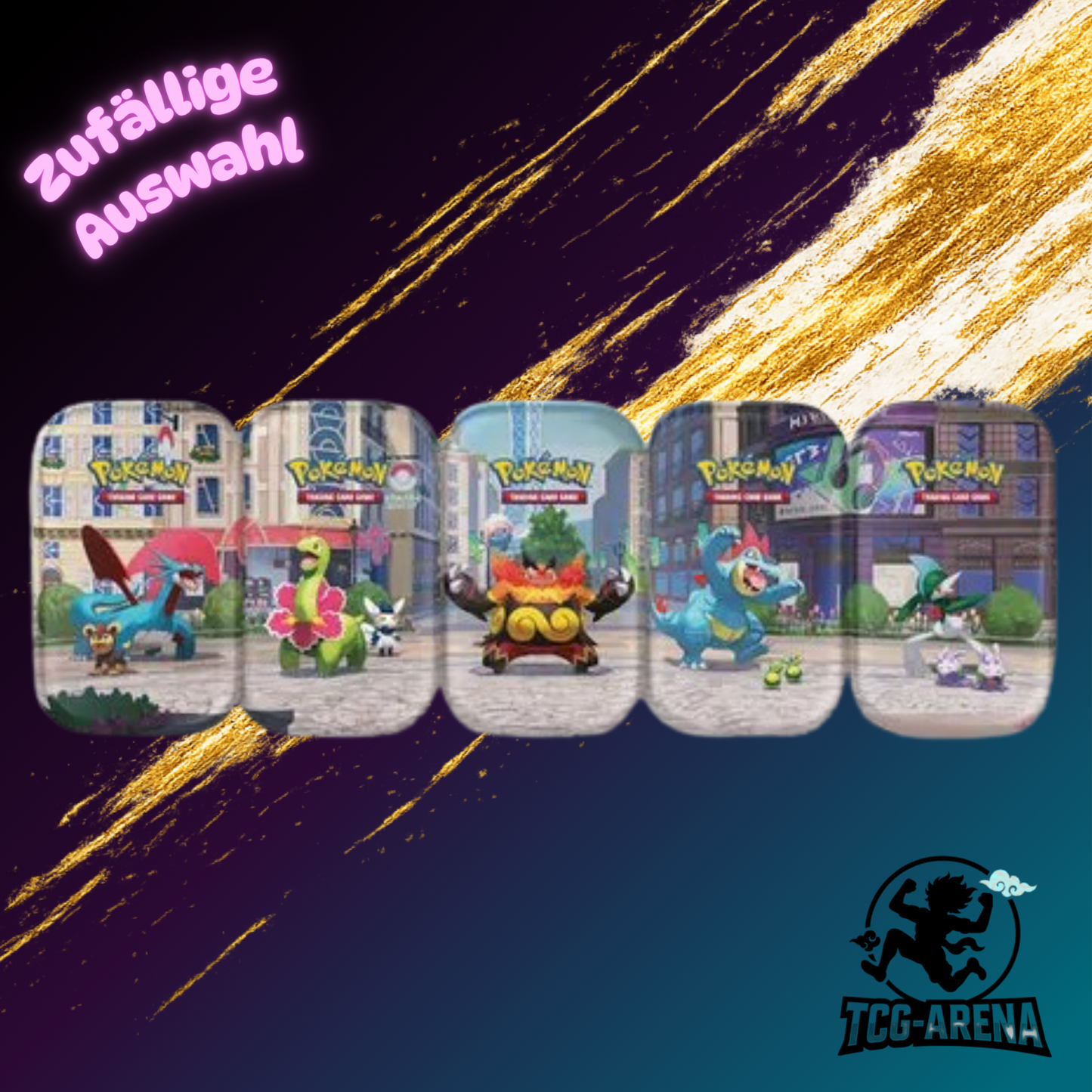 Pokemon Mini-Tin-Box Illumina City, sortiert