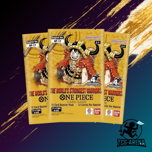 One Piece OP 17 The World's Strongest Warriors 3x Booster Pack