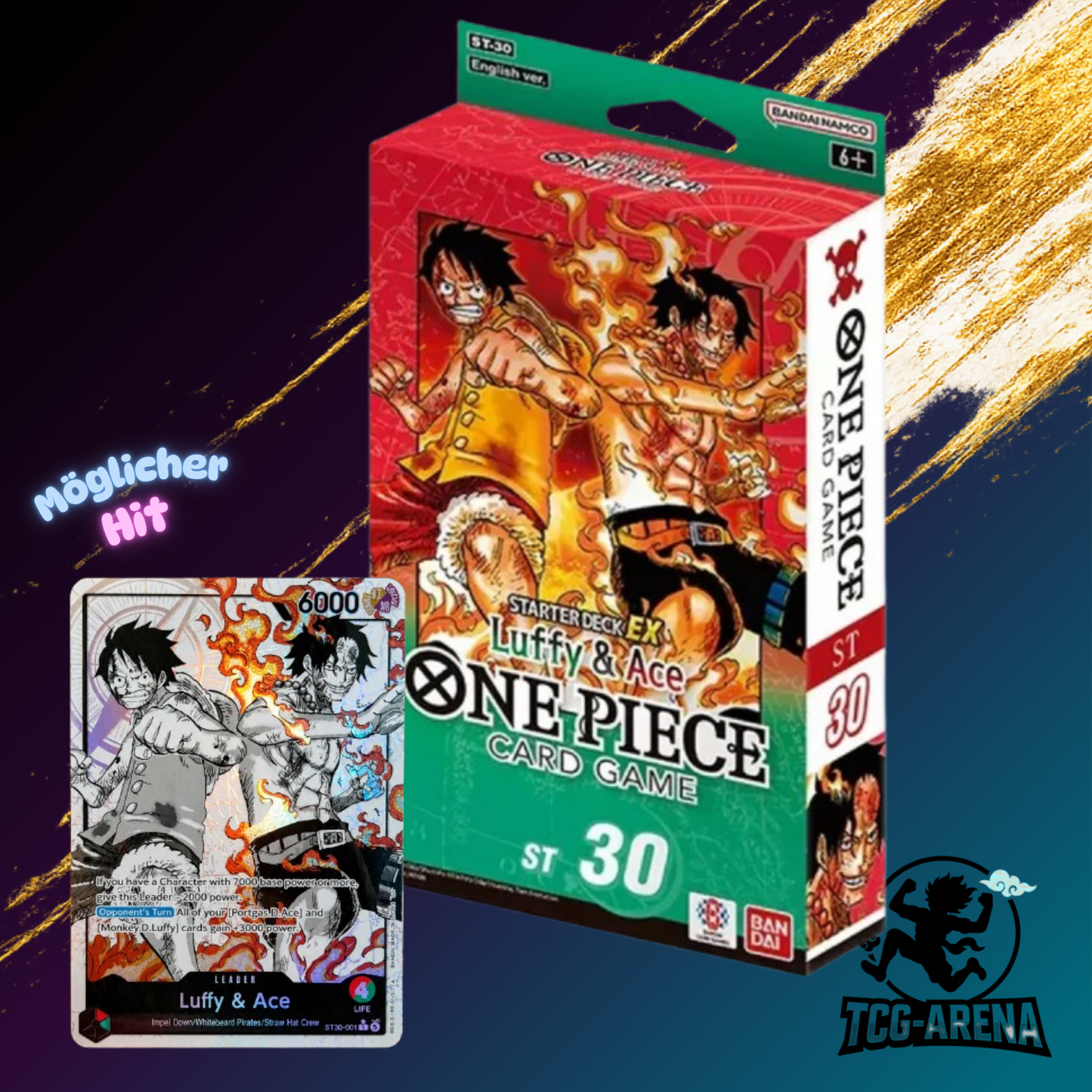 One Piece ST30 Luffy & Ace Starter Deck EX Englisch