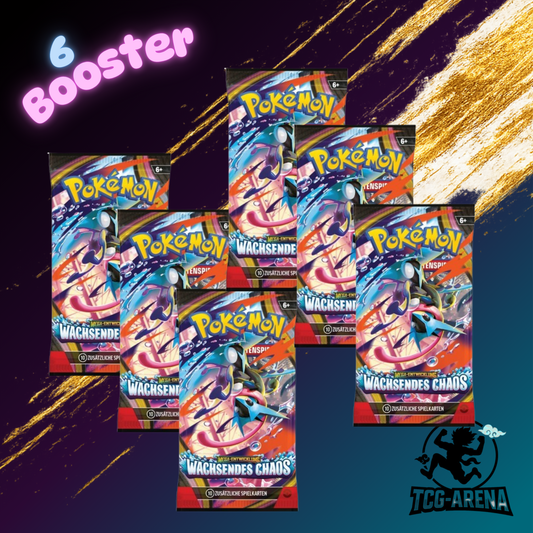 Pokemon - Wachsendes Chaos 6x Booster