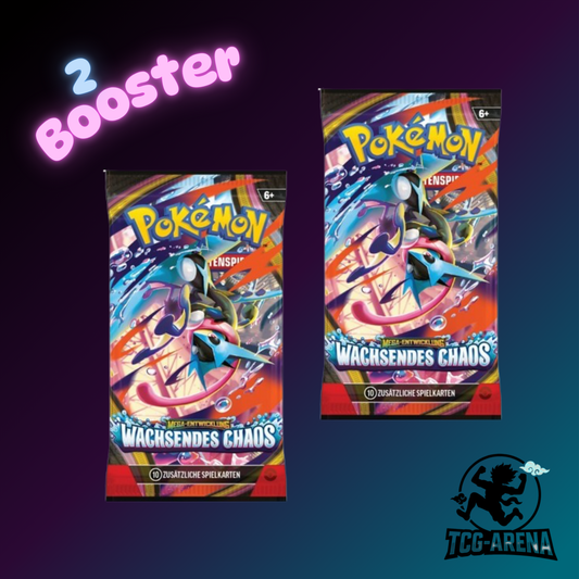 Pokemon - Wachsendes Chaos 2x Booster
